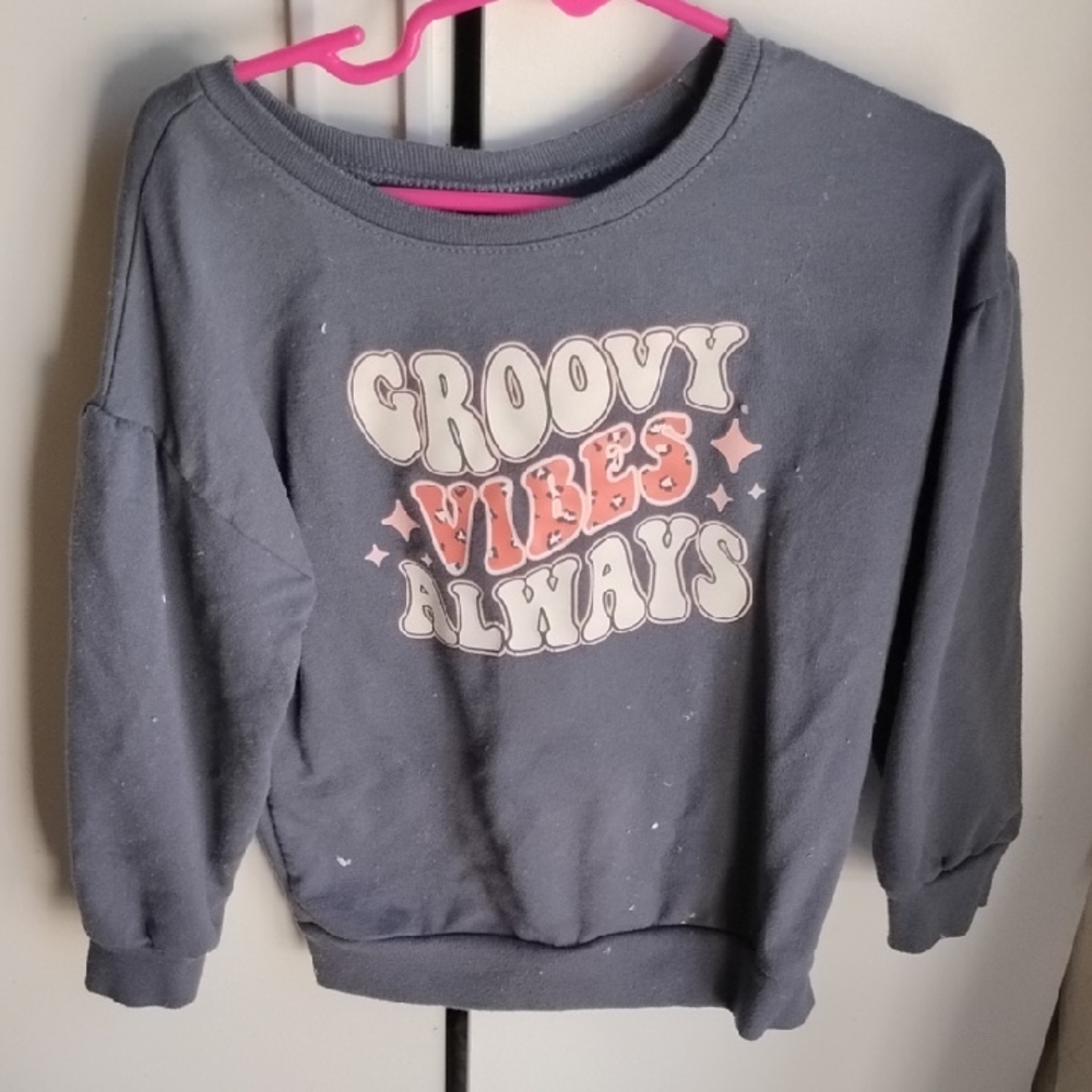 Garanimals Gray Graphic Sweater Groovy Vibes